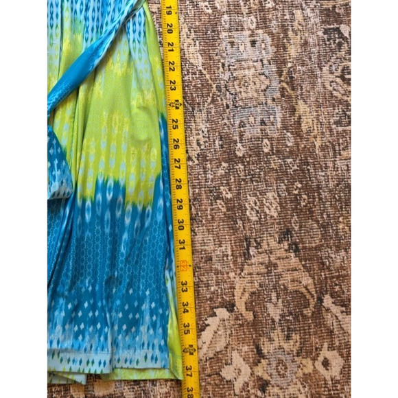 Natori Tahiti Robe Size L Floral Satin Kimono Belted Lounge Sleepwear Womens - Picture 6 of 7